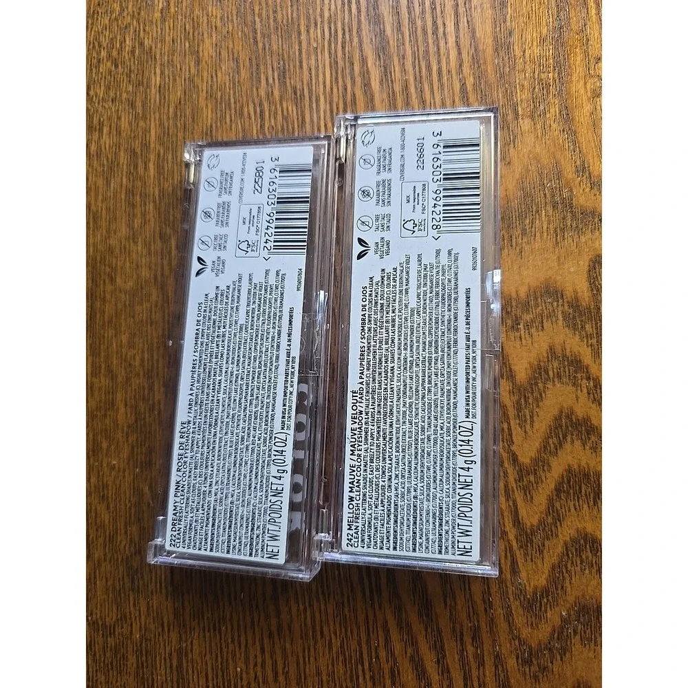 (2) COVERGIRL Clean Fresh Clean Color Eyeshadow‎ #242 & 222  Palettes